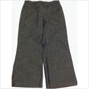 Boston Proper Charcoal Pinstripe Cropped Pants